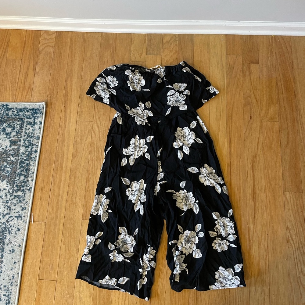 Floral midi jumpsuit